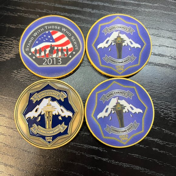 Lot of 4 King County Challenge‎ Coins - Picture 1 of 7